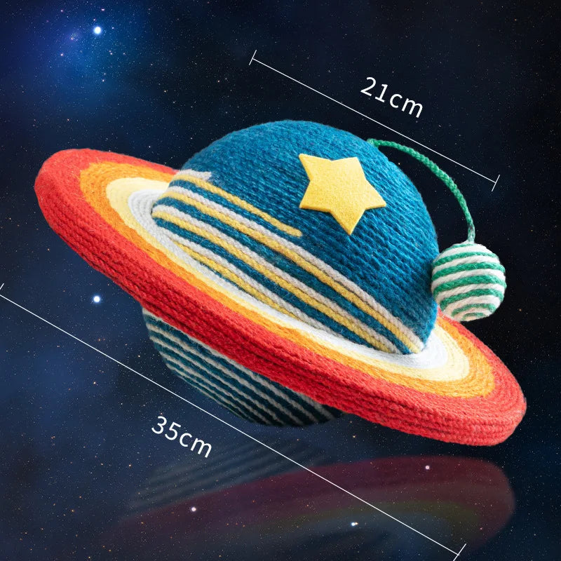 Starry Sky Cat Scratching Post with Natural Sisal - Ideal Indoor Cat Tower for Claw Maintenance