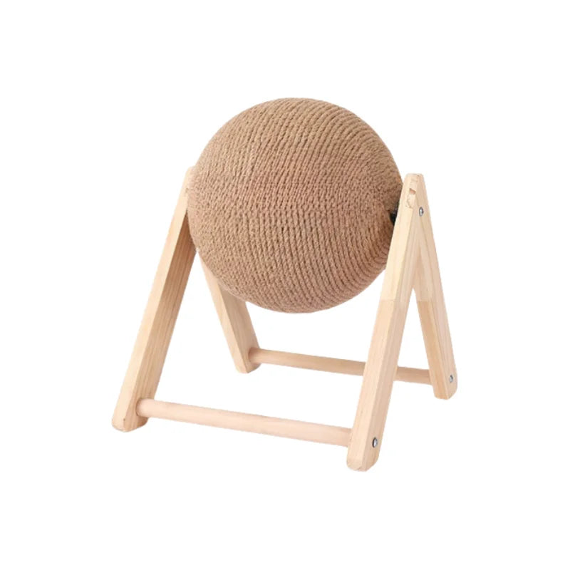 Interactive Cat Scratching Ball and Hiding House - Wear-Resistant Kitten Wheel for Paw Grinding - Pet Accessories