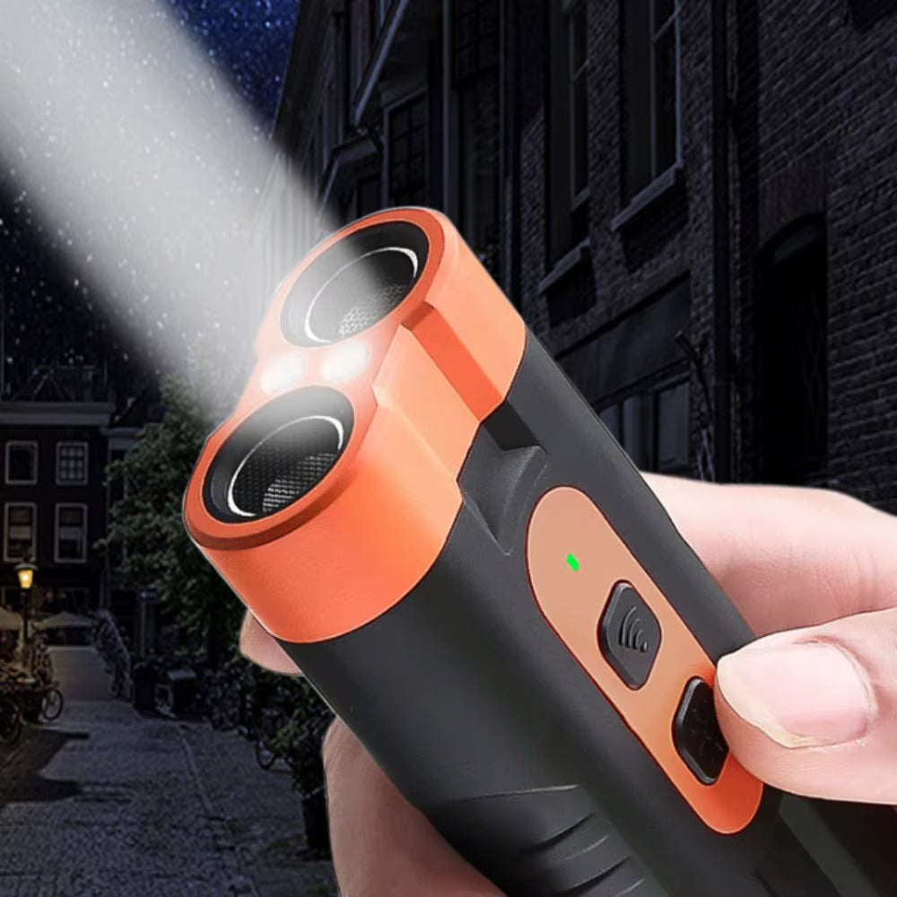 Ultrasonic Dog Repeller with Remote Control and Integrated LED Flashlight for Advanced Bark Training