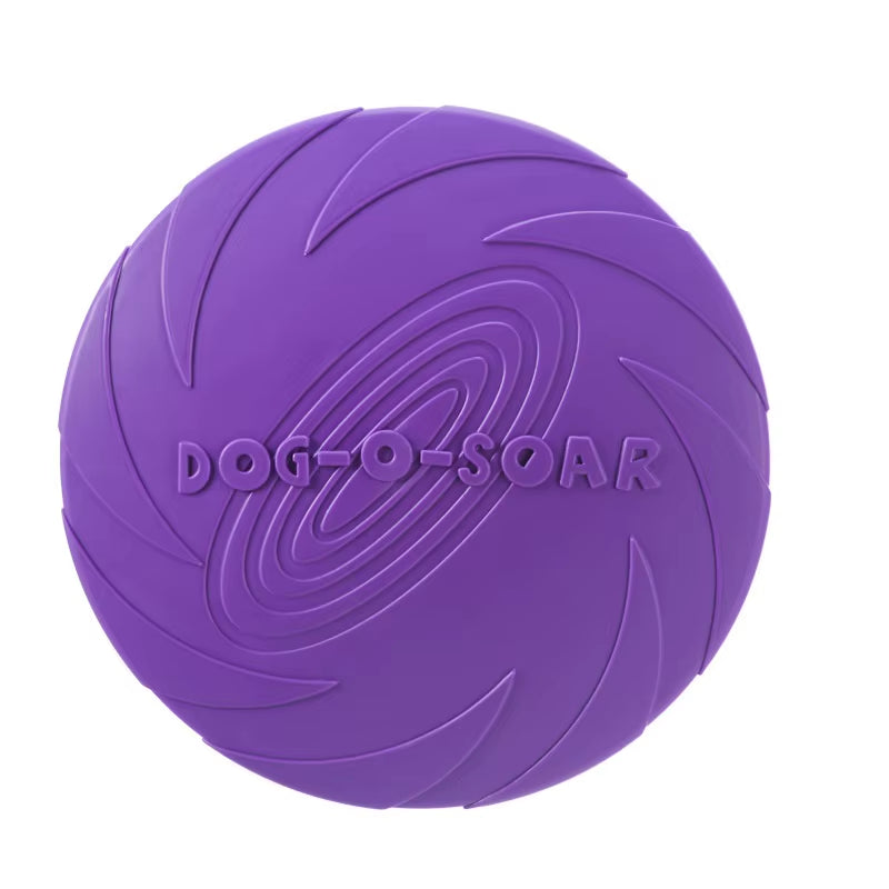 Silicone Interactive Flying Disc Toy for Dogs and Cats - Durable Chew-Resistant Training Aid
