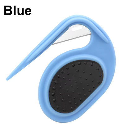 Professional Pet Grooming Comb for Dogs and Cats - Anti-Slip Stainless Steel Hair Remover Brush