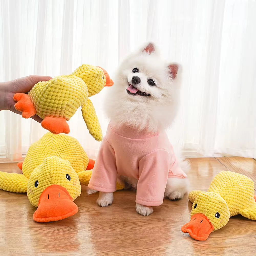 Duck-Shaped Interactive Dog Toy - Durable Quacking Pet Toy for Small to Large Dogs and Cats, Ideal for Chewing and Playtime