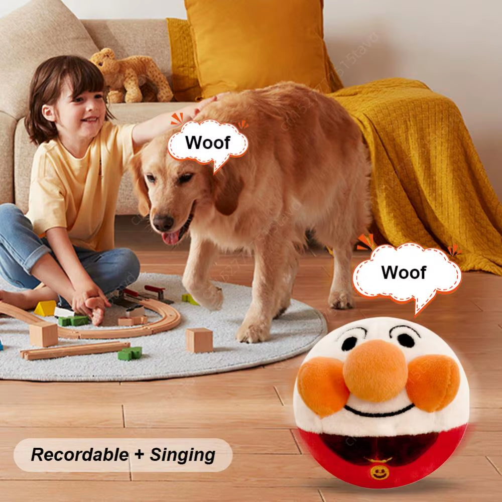 Interactive Talking Plush Ball Toy for Dogs - Electronic Recreational Accessory