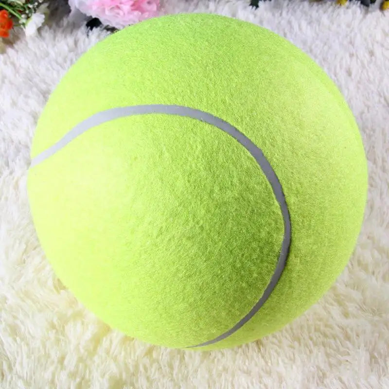 Giant Plush Dog Tennis Ball - 7/8/9.5 Inch Chewing Toy for Training and Playtime