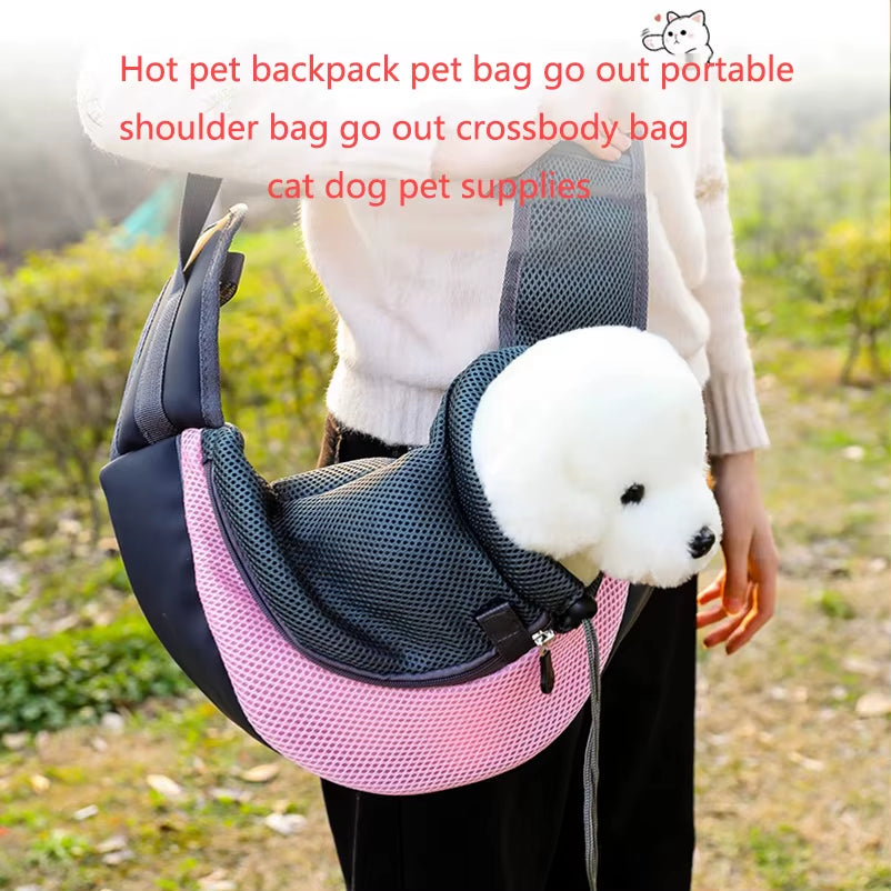 Premium Pet Backpack and Crossbody Bag - Durable, Comfortable, and Breathable Carrier for Cats and Dogs
