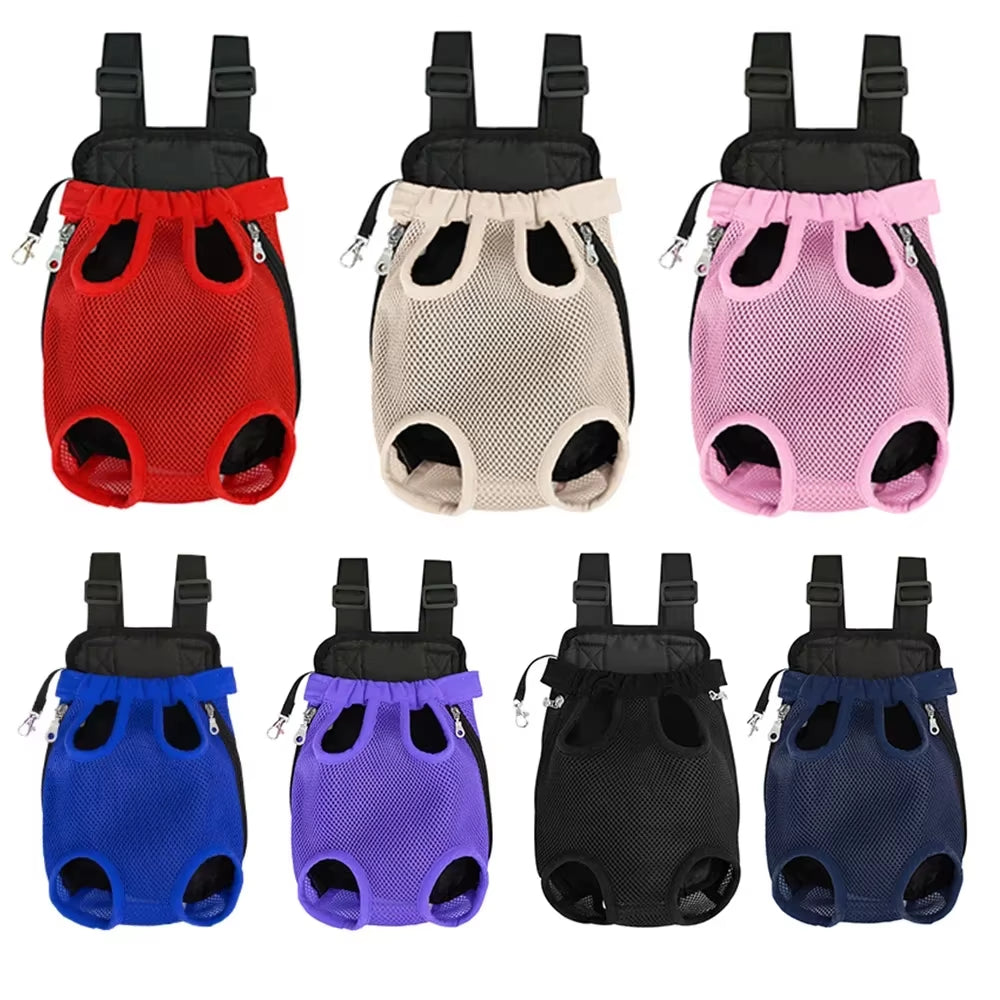 Portable Breathable Pet Travel Tote Backpack for Cats and Dogs - Shoulder Carry Outdoor Travel Set