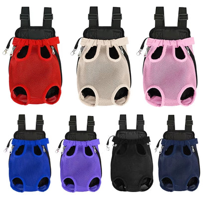 Portable Breathable Pet Travel Tote Backpack for Cats and Dogs - Shoulder Carry Outdoor Travel Set