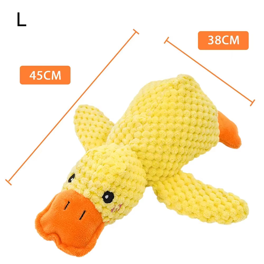 Duck-Shaped Interactive Dog Toy - Durable Quacking Pet Toy for Small to Large Dogs and Cats, Ideal for Chewing and Playtime