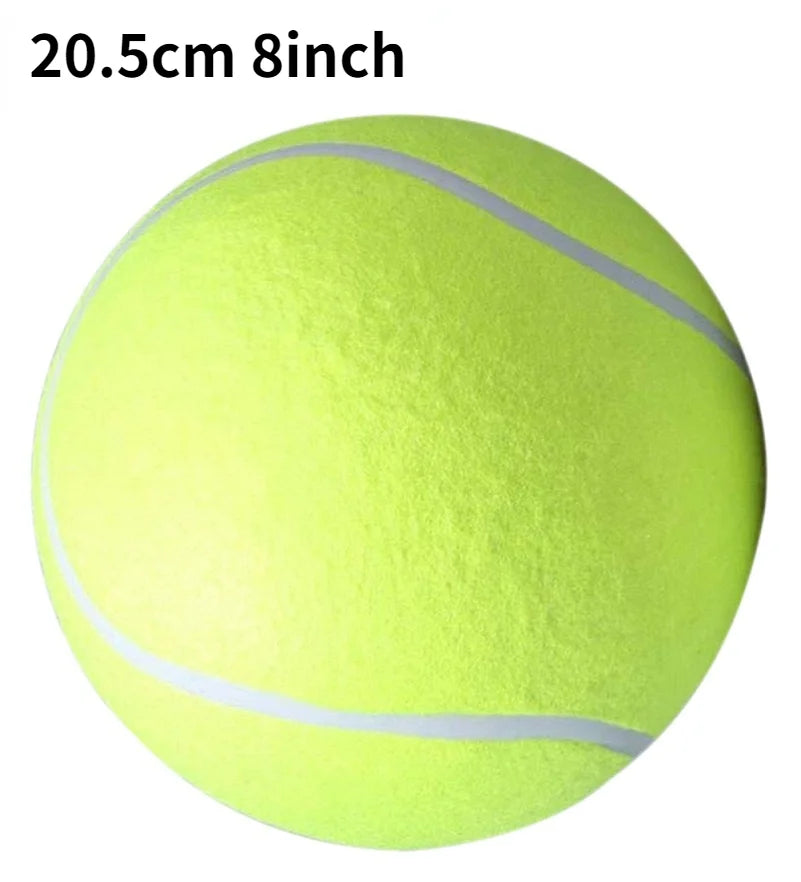 Giant Plush Dog Tennis Ball - 7/8/9.5 Inch Chewing Toy for Training and Playtime