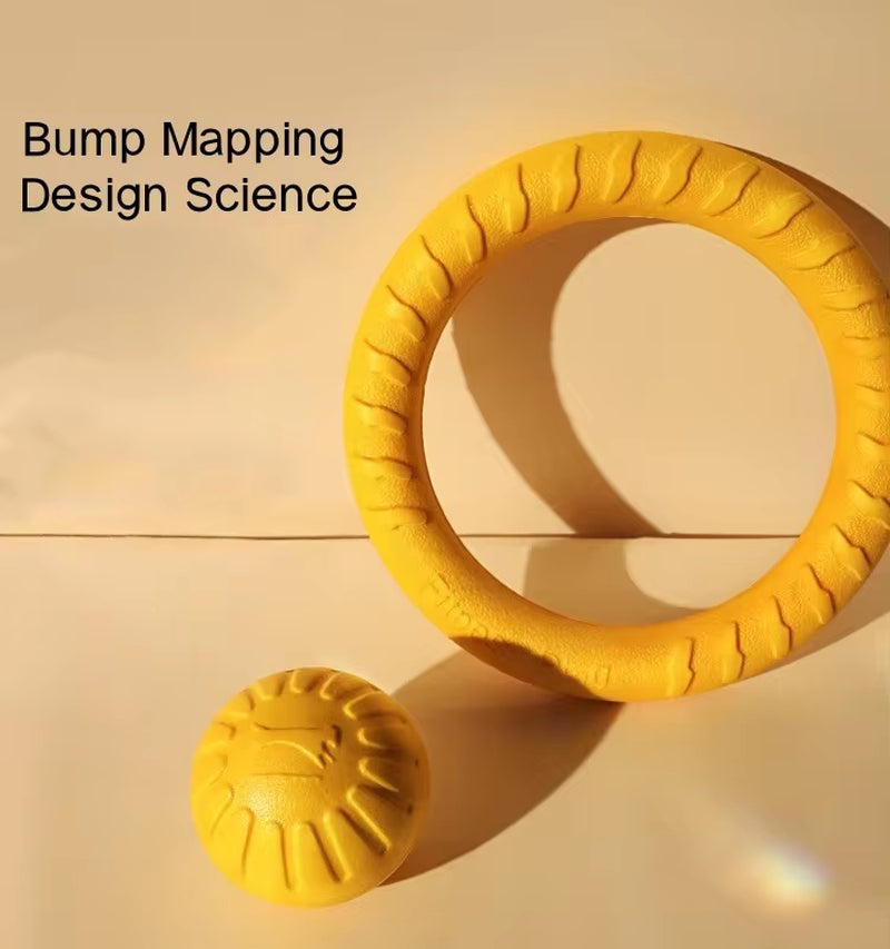 Indestructible Dog Ring Toys for Fetching, Training, and Chewing - Suitable for Small, Medium, and Large Dogs