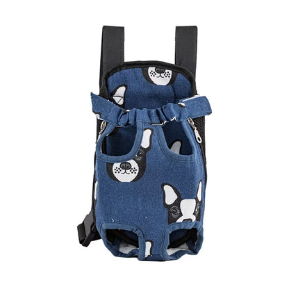 Adjustable Dual-Shoulder Pet Carrier Backpack for Outdoor Travel and Hiking