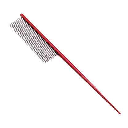 Stainless Steel Pet Flea Comb - Durable and Colorful Dog Grooming Tool with Dense Teeth for Effective Hair Removal