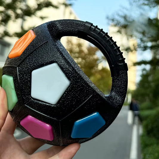 Squeaky Floating Soccer Ball Dog Toy with Handle for Tug of War - Ideal for Small to Large Breeds