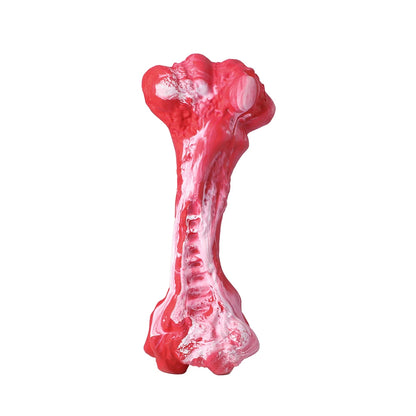 Indestructible Bone-Shaped Dog Toys for Aggressive Chewers - Interactive Nylon Toys for Large Dogs with Teeth Cleaning Features