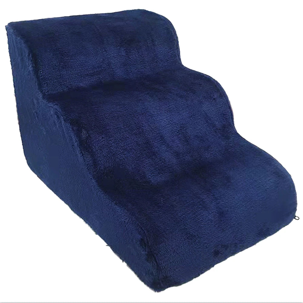 Non-Slip Pet Ramp Stairs for Dogs - 3-Tier Removable and Washable Dog Steps for Bed Training