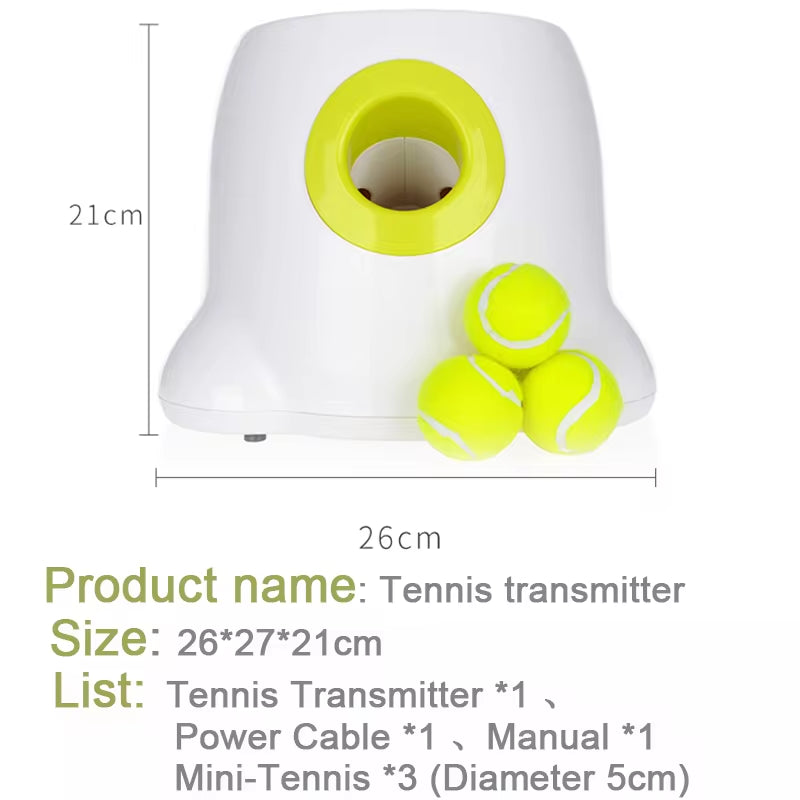 Automatic Tennis Ball Launcher for Dogs - Engaging Catapult Toy for Active Play with Pitbulls and Various Breeds