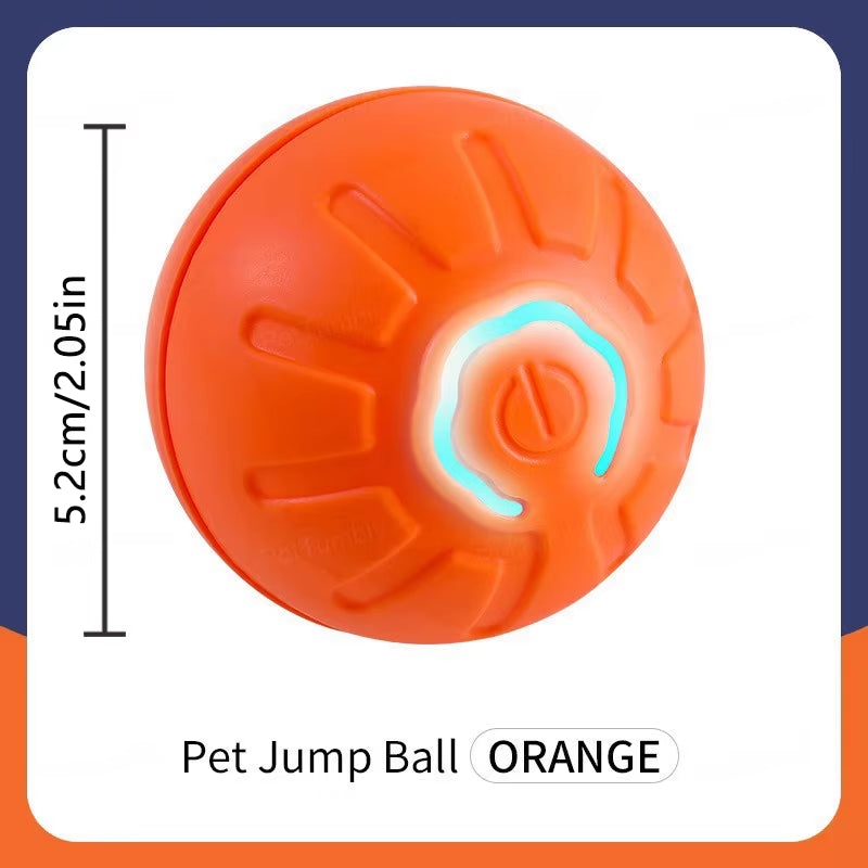 Interactive Electronic Dog Toy Ball - Automatic USB Rechargeable Moving and Bouncing Ball for Puppies and Cats - Ideal Birthday Gift