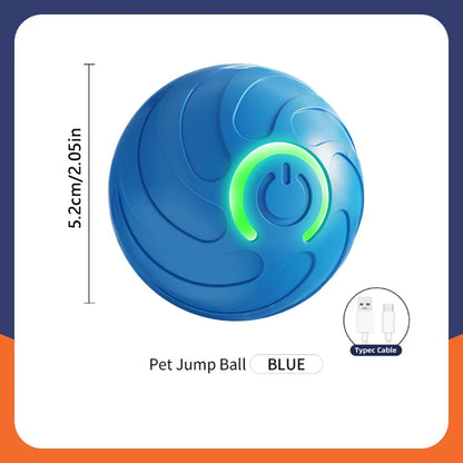 Interactive Electronic Dog Toy Ball - Automatic USB Rechargeable Moving and Bouncing Ball for Puppies and Cats - Ideal Birthday Gift