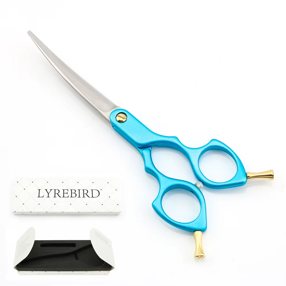Curved Dog Grooming Scissors - 6 Inch JP440C  Shears for Dogs and Cats