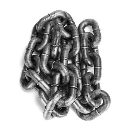 Lifelike Iron Chain Dog Leash for Pets of All Sizes - Durable and Stylish Accessory