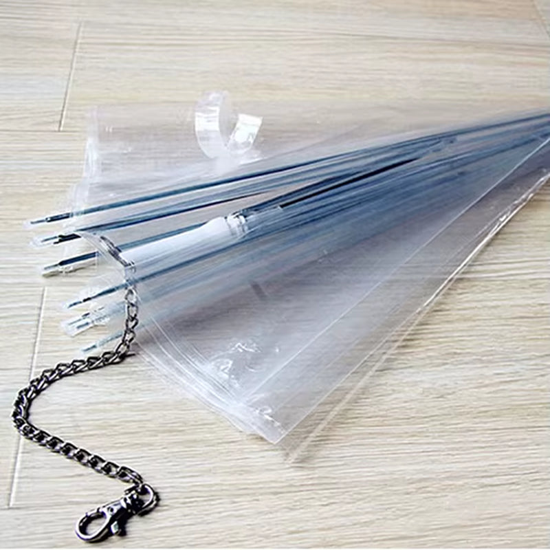 Dog Walking Waterproof Clear Cover with Built-In Leash for Rain, Sleet, and Snow - Pet Umbrella