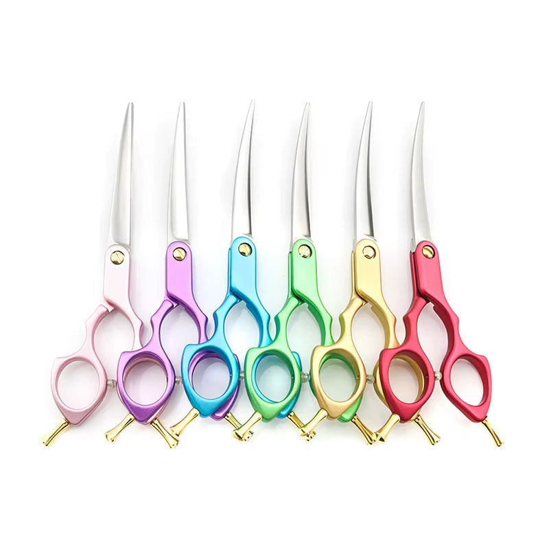Curved Dog Grooming Scissors - 6 Inch JP440C  Shears for Dogs and Cats