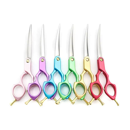Curved Dog Grooming Scissors - 6 Inch JP440C  Shears for Dogs and Cats