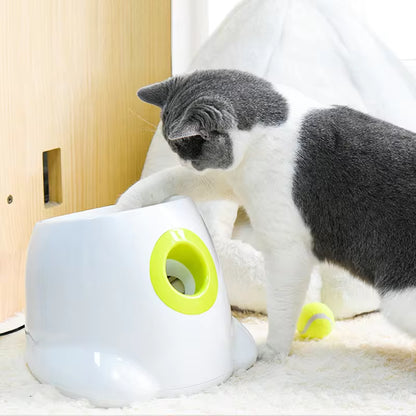 Automatic Tennis Ball Launcher for Dogs - Engaging Catapult Toy for Active Play with Pitbulls and Various Breeds