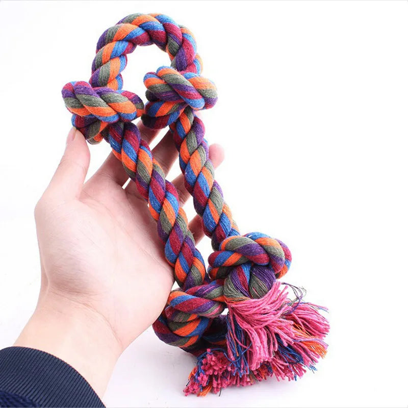 Durable Cotton Rope Dog Bite Toys for Dental Cleaning and Oral Health