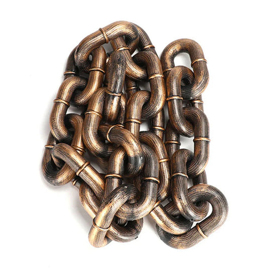 Lifelike Iron Chain Dog Leash for Pets of All Sizes - Durable and Stylish Accessory