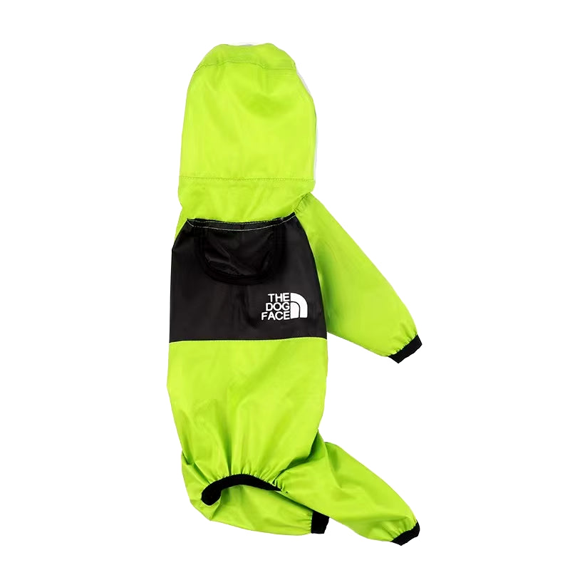 Waterproof Pet Raincoat with Transparent Hood for Dogs and Cats - Jumpsuit Jacket Costume
