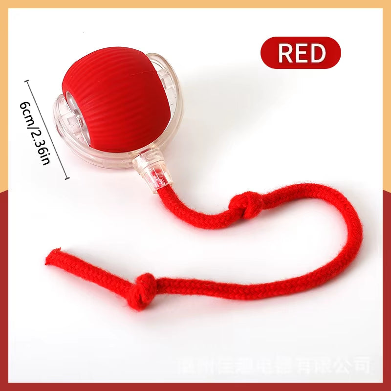 Interactive Electronic Dog Toy Ball - Automatic USB Rechargeable Moving and Bouncing Ball for Puppies and Cats - Ideal Birthday Gift