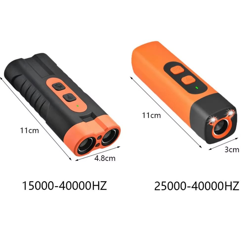 Ultrasonic Dog Repeller with Remote Control and Integrated LED Flashlight for Advanced Bark Training
