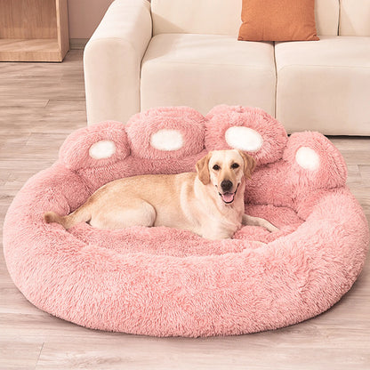 Premium Plush Dog Sofa Bed for Small to Medium Pets - Cozy Winter Kennel Mat for Dogs and Cats