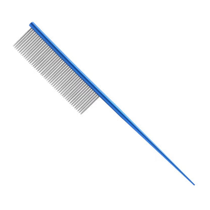 Stainless Steel Pet Flea Comb - Durable and Colorful Dog Grooming Tool with Dense Teeth for Effective Hair Removal