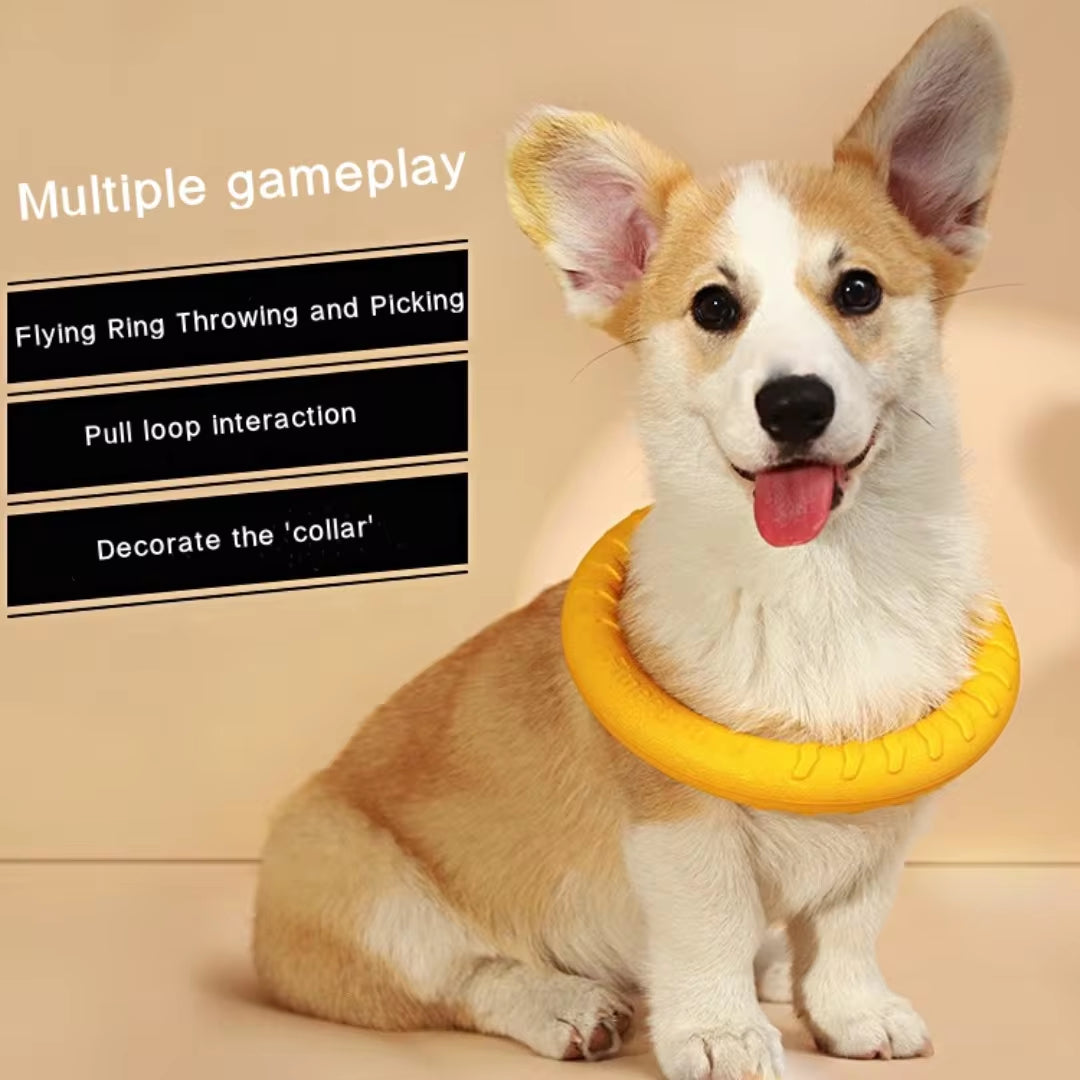 Indestructible Dog Ring Toys for Fetching, Training, and Chewing - Suitable for Small, Medium, and Large Dogs