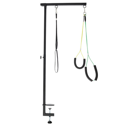 Adjustable Dog Grooming Table Arm with Clamp - Professional Pet Grooming Stand for Nail Clipping and Haircuts