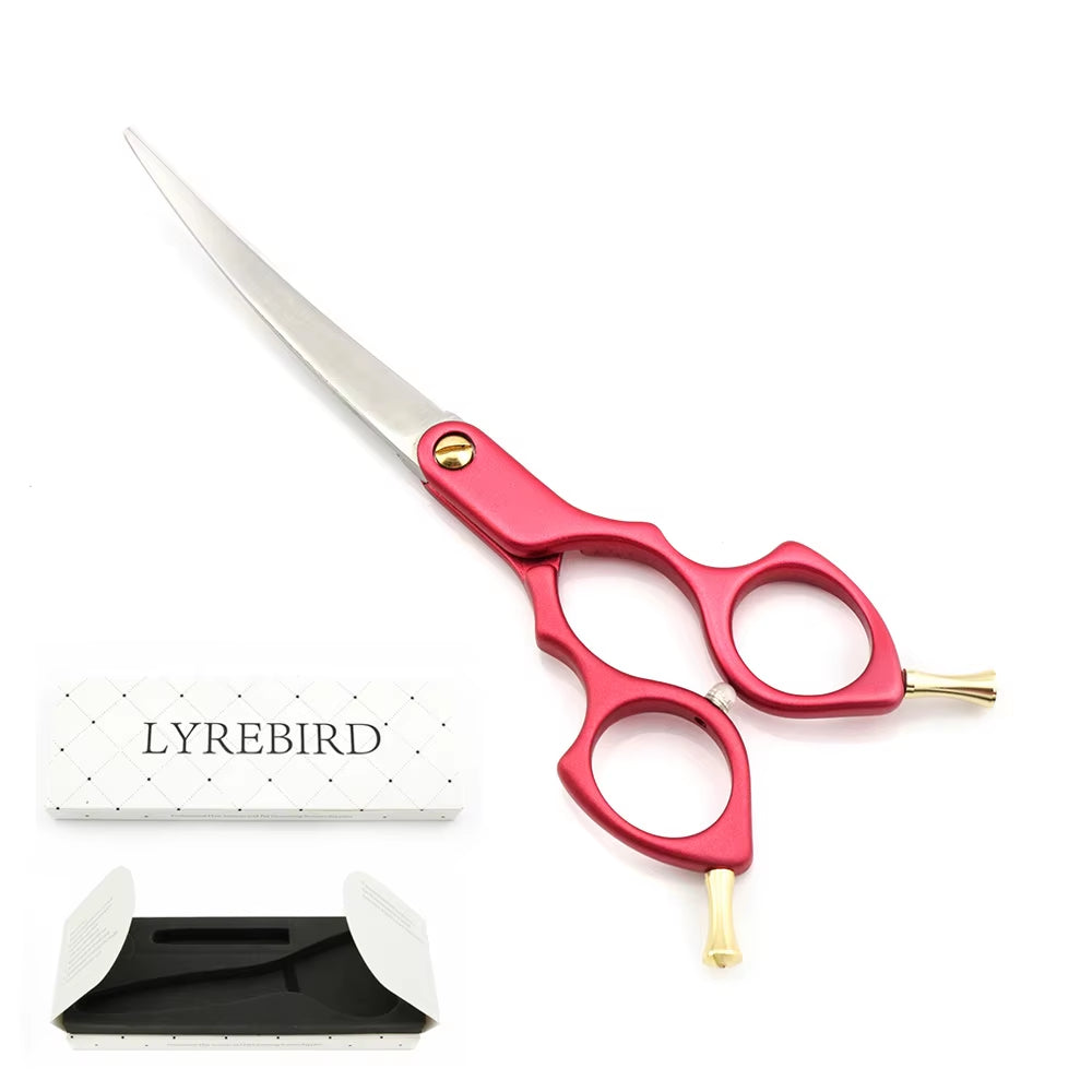 Curved Dog Grooming Scissors - 6 Inch JP440C  Shears for Dogs and Cats