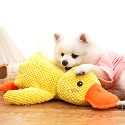 Duck-Shaped Interactive Dog Toy - Durable Quacking Pet Toy for Small to Large Dogs and Cats, Ideal for Chewing and Playtime