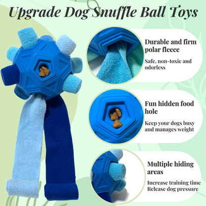 Premium Snuffle Ball for Dogs - Durable Interactive Foraging Toy and Treat Dispenser, Ideal Slow Feeder for Puppies