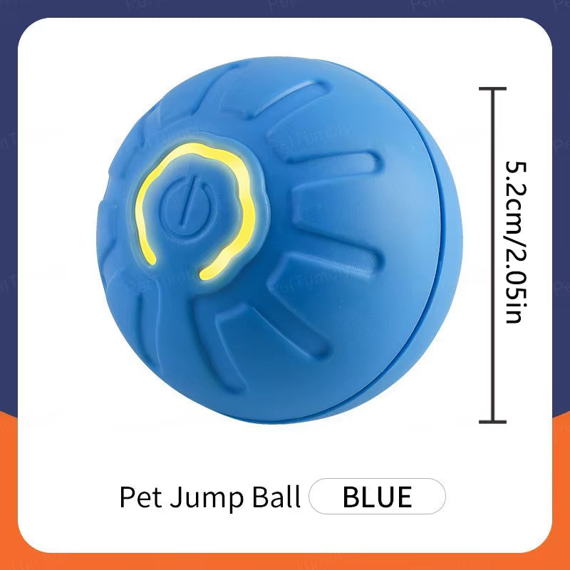 Interactive Electronic Dog Toy Ball - Automatic USB Rechargeable Moving and Bouncing Ball for Puppies and Cats - Ideal Birthday Gift