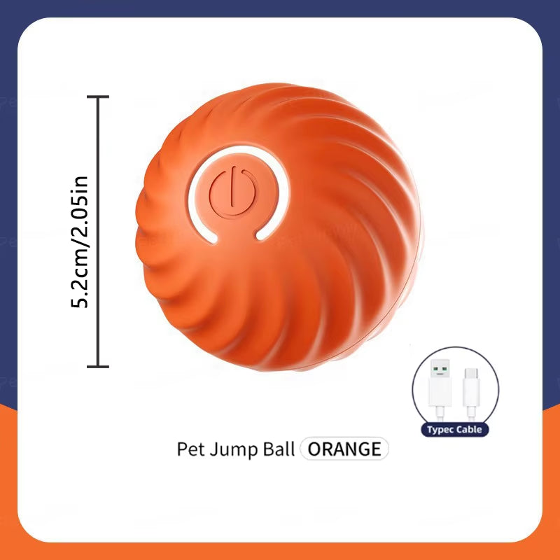 Interactive Electronic Dog Toy Ball - Automatic USB Rechargeable Moving and Bouncing Ball for Puppies and Cats - Ideal Birthday Gift