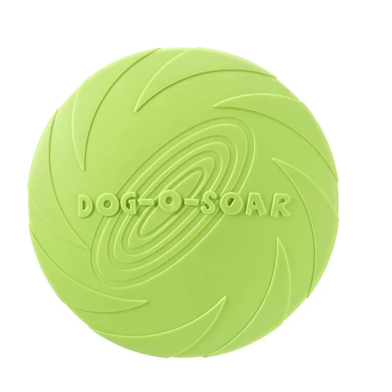 Silicone Interactive Flying Disc Toy for Dogs and Cats - Durable Chew-Resistant Training Aid