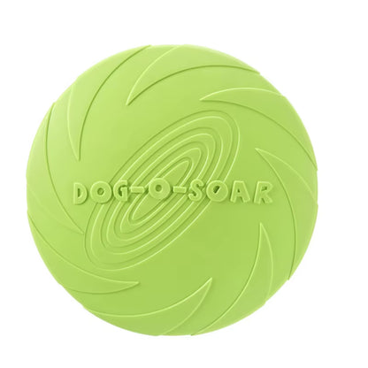 Silicone Interactive Flying Disc Toy for Dogs and Cats - Durable Chew-Resistant Training Aid