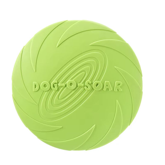 Silicone Interactive Flying Disc Toy for Dogs and Cats - Durable Chew-Resistant Training Aid