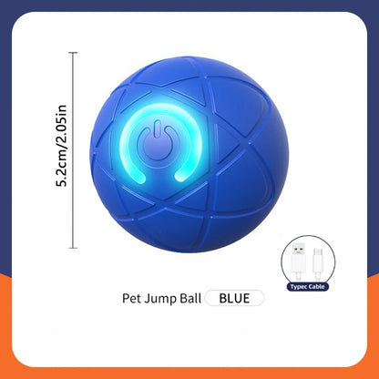 Interactive Electronic Dog Toy Ball - Automatic USB Rechargeable Moving and Bouncing Ball for Puppies and Cats - Ideal Birthday Gift