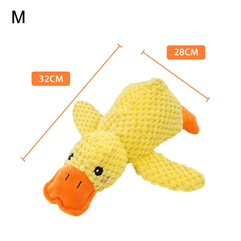 Duck-Shaped Interactive Dog Toy - Durable Quacking Pet Toy for Small to Large Dogs and Cats, Ideal for Chewing and Playtime