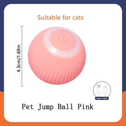 Interactive Electronic Dog Toy Ball - Automatic USB Rechargeable Moving and Bouncing Ball for Puppies and Cats - Ideal Birthday Gift