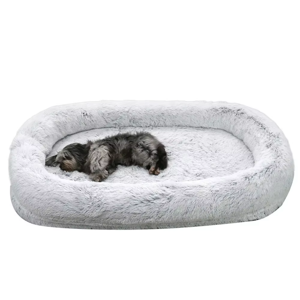 Luxury Plush Sponge Bed for Humans and Pets - Perfect for Winter Comfort and Relaxation