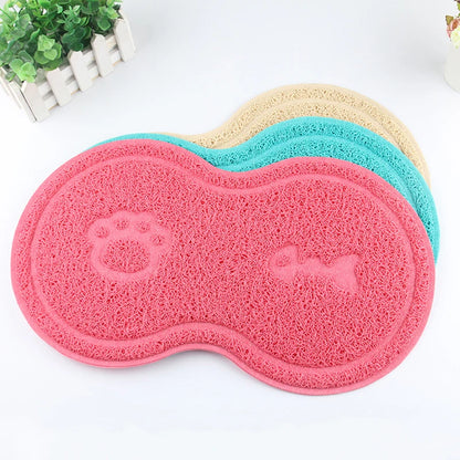 Pet Mat for Cats and Dogs - Non-Slip Litter and Food Placement Pad - Stylish Pet Accessory